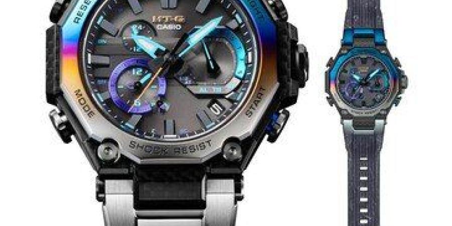 كاسيو تطلق G-SHOCK MTG-B2000YST-1AER “Storm Chaser” بإطار قوس قزح وكربون متعدد الطبقات