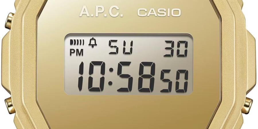 Casio و A.P.C تطلقان ساعات جديدة بتصميم مستوحى من السبعينيات