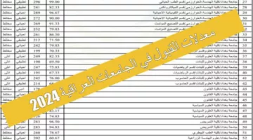 عبر epedu.gov.iq معدلات القبول في الجامعات العراقية للقسمين العلمي والأدبي 2024