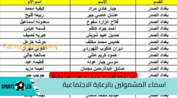 “الوجبة الأخيرة” رابط استخراج اسماء المشمولين بالرعاية الاجتماعية 2024 عبر منصة مظلتي الإلكترونية