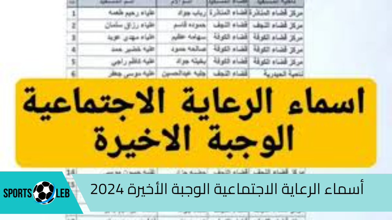 استعلم الآن.. رابط الاستعلام عن أسماء الرعاية الاجتماعية الوجبة الأخيرة 2024 عبر منصة مظلتي spa.gov.iq