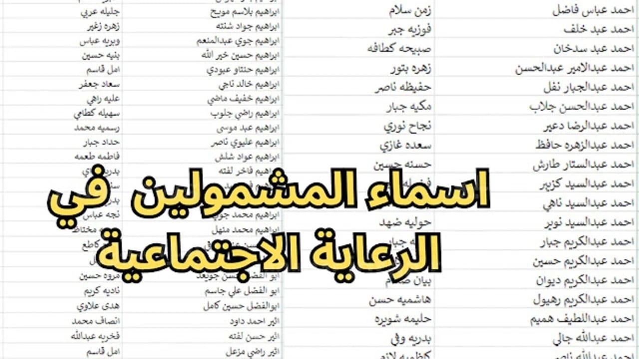 “عبر موقع مظلتي” خطوات الاستعلام عن أسماء الرعاية الاجتماعية بالعراق الوجبة الأخيرة والشروط المطلوبة