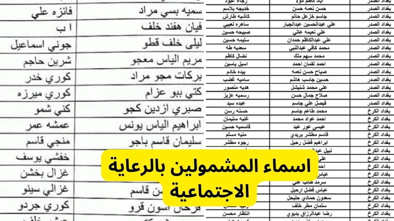 عبر منصة مظلتي spa.gov.iq .. الاستعلام عن أسماء المشمولين بالرعاية الاجتماعية في العراق 2024