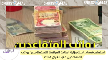 استعلم هسة.. لينك وزارة المالية العراقية للاستعلام عن رواتب المتقاعدين في العراق 2024