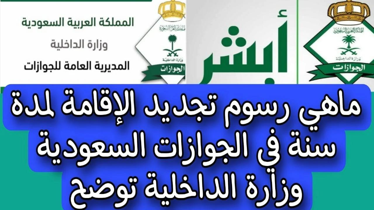 المديرية العامة للجوازات.. تحدد الرسوم الجديدة لتجديد الإقامة لمدة سنة في المملكة العربية السعودية 1446