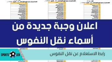 استعلم من هنــا”.. رابط الاستعلام عن نقل النفوس “اسماء الوجبة الجديدة” 2024 والشروط المطلوبة