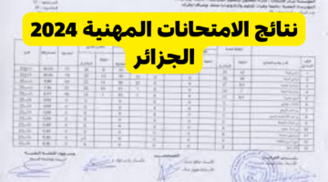 وزارة التربية الوطنية تعلن نتائج الامتحانات المهنية 2024 الجزائر