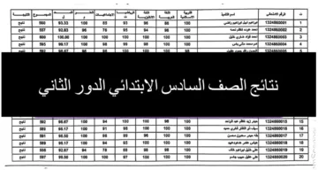 عاجل تم الرفع✔️✔️.. نتائج السادس الإبتدائي الدور الثاني 2024 الكرخ 2 عبر موقع الوزارة الرسمي