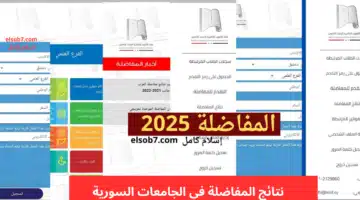 “mohe.gov.sy”.. رابط الاستعلام عن نتائج المفاضلة في سوريا 2024-2025 العام والموازي عبر موقع وزارة التعليم العالي